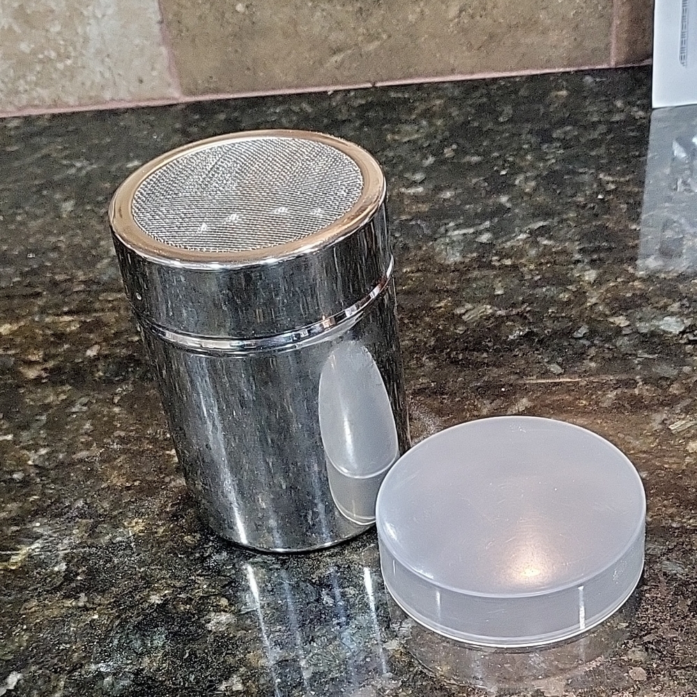 Small Stainless Steel Flour Cylinder Dusting Cylinder Flour Sifter Coffee Filter